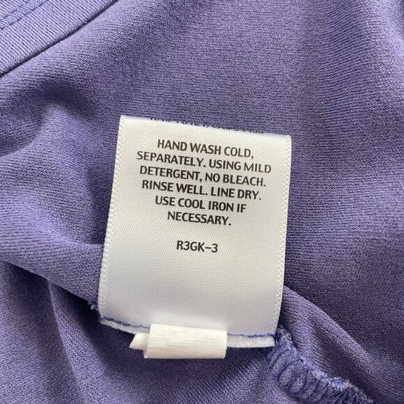 Eileen Fisher Woman Silk Sleeveless Tank Purple - Plus Size: 3X - Picture 7 of 7